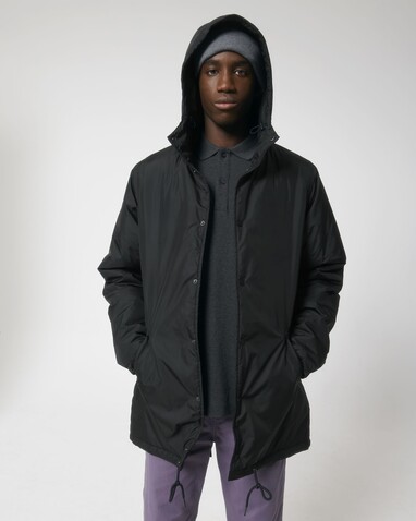 Padded Parker - Der Unisex-Parka wattiert - Black - L bedrucken, Art.-Nr. STJU841C0021L