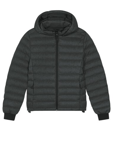 Stella Voyager Wool-Like - Wollähnliche wattierte Damenjacke - Dark Heather Grey - XXL bedrucken, Art.-Nr. STJW897C6512X