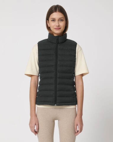 Stella Climber Wool-Like - Wollähnliche Damenweste - Dark Heather Grey - XXL bedrucken, Art.-Nr. STJW899C6512X