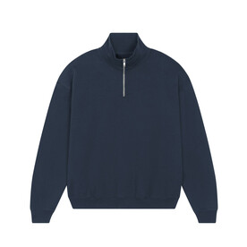 Miller Dry - Das Boxy Unisex-Sweatshirt mit kurzem Reißverschluss und trockenem Griff - French Navy - 3XL bedrucken, Art.-Nr. STSU795C7273X