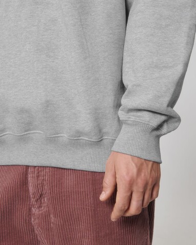 Miller Dry - Das Boxy Unisex-Sweatshirt mit kurzem Reißverschluss und trockenem Griff - Heather Grey - XXL bedrucken, Art.-Nr. STSU795C2502X