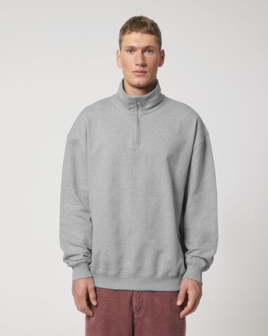 Miller Dry - Das Boxy Unisex-Sweatshirt mit kurzem Reißverschluss und trockenem Griff - Heather Grey - M bedrucken, Art.-Nr. STSU795C2501M Miller Dry - Das Boxy Unisex-Sweatshirt mit kurzem Reißverschluss und trockenem Griff - Heather Grey - M bedrucken, Art.-Nr. STSU795C2501M