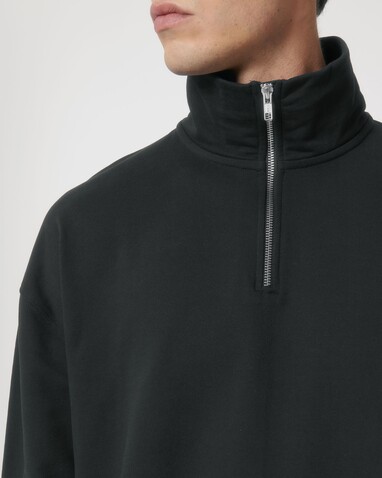 Miller Dry - Das Boxy Unisex-Sweatshirt mit kurzem Reißverschluss und trockenem Griff - Black - XXS bedrucken, Art.-Nr. STSU795C0022S