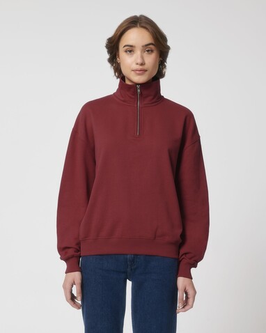Miller Dry - Das Boxy Unisex-Sweatshirt mit kurzem Reißverschluss und trockenem Griff - Red Earth - 3XL bedrucken, Art.-Nr. STSU795C0863X Miller Dry - Das Boxy Unisex-Sweatshirt mit kurzem Reißverschluss und trockenem Griff - Red Earth - 3XL bedrucken, Art.-Nr. STSU795C0863X