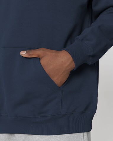 Cooper Dry - Der Boxy Unisex-Hoodie mit trockenem Griff - French Navy - XXS bedrucken, Art.-Nr. STSU797C7272S