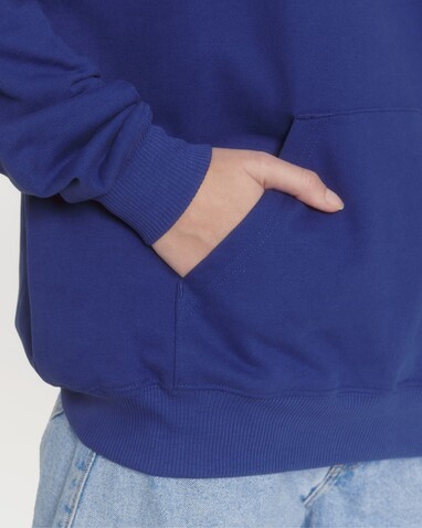 Cooper Dry - Der Boxy Unisex-Hoodie mit trockenem Griff - Worker Blue - L bedrucken, Art.-Nr. STSU797C0881L