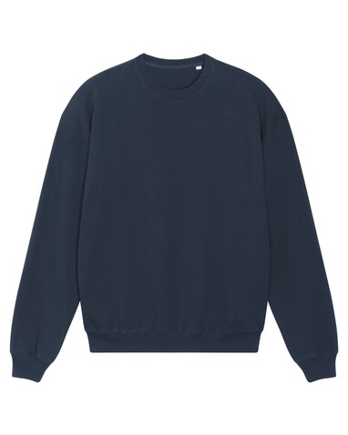 Ledger Dry - Das Boxy Rundhals-Unisex-Sweatshirt mit trockenem Griff - French Navy - 3XL bedrucken, Art.-Nr. STSU798C7273X