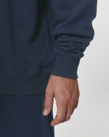 Ledger Dry - Das Boxy Rundhals-Unisex-Sweatshirt mit trockenem Griff - French Navy - 3XL bedrucken, Art.-Nr. STSU798C7273X