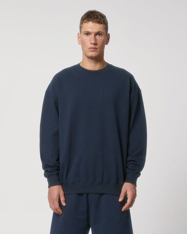 Ledger Dry - Das Boxy Rundhals-Unisex-Sweatshirt mit trockenem Griff - French Navy - XXS bedrucken, Art.-Nr. STSU798C7272S