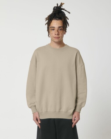 Ledger Dry - Das Boxy Rundhals-Unisex-Sweatshirt mit trockenem Griff - Desert Dust - 3XL bedrucken, Art.-Nr. STSU798C0283X