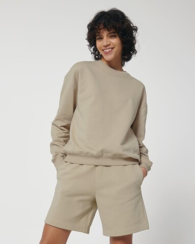 Ledger Dry - Das Boxy Rundhals-Unisex-Sweatshirt mit trockenem Griff - Desert Dust - S bedrucken, Art.-Nr. STSU798C0281S