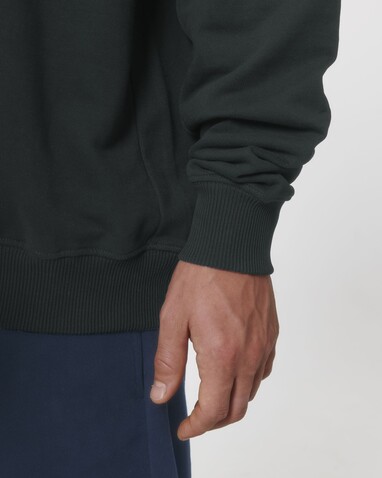 Ledger Dry - Das Boxy Rundhals-Unisex-Sweatshirt mit trockenem Griff - Black - XS bedrucken, Art.-Nr. STSU798C002XS