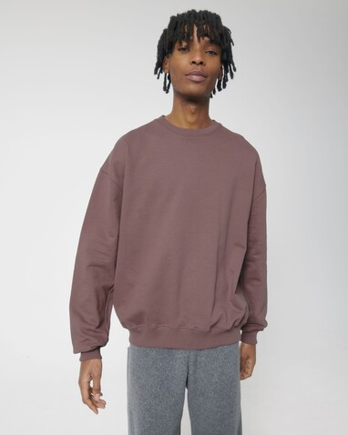 Ledger Dry - Das Boxy Rundhals-Unisex-Sweatshirt mit trockenem Griff - Kaffa Coffee - XXL bedrucken, Art.-Nr. STSU798C0852X
