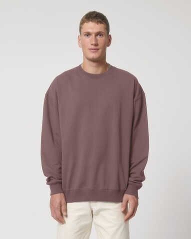 Ledger Dry - Das Boxy Rundhals-Unisex-Sweatshirt mit trockenem Griff - Kaffa Coffee - XS bedrucken, Art.-Nr. STSU798C085XS