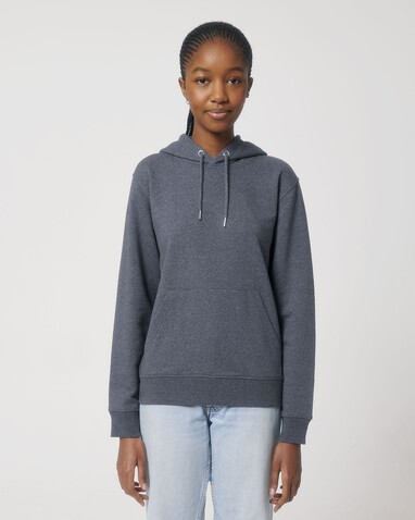 RE-Cruiser - Der Unisex-Hoodie mit trockenem Griff aus recycelter Baumwolle - RE-Navy - S bedrucken, Art.-Nr. STSU800C6011S