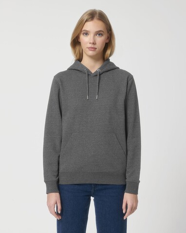 RE-Cruiser - Der Unisex-Hoodie mit trockenem Griff aus recycelter Baumwolle - RE-Black - L bedrucken, Art.-Nr. STSU800C6001L