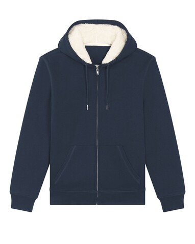 Hygger Sherpa - Der Unisex-Zip-Hoodie mit Sherpa-Futter - French Navy - 3XL bedrucken, Art.-Nr. STSU956C7273X Hygger Sherpa - Der Unisex-Zip-Hoodie mit Sherpa-Futter - French Navy - 3XL bedrucken, Art.-Nr. STSU956C7273X