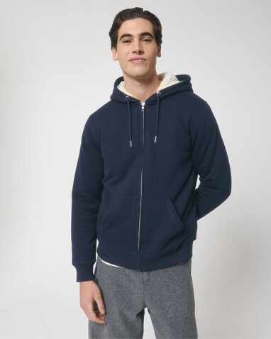 Hygger Sherpa - Der Unisex-Zip-Hoodie mit Sherpa-Futter - French Navy - 3XL bedrucken, Art.-Nr. STSU956C7273X Hygger Sherpa - Der Unisex-Zip-Hoodie mit Sherpa-Futter - French Navy - 3XL bedrucken, Art.-Nr. STSU956C7273X