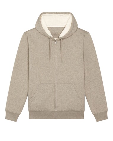 Hygger Sherpa - Der Unisex-Zip-Hoodie mit Sherpa-Futter - Heather Sand - XS bedrucken, Art.-Nr. STSU956C592XS Hygger Sherpa - Der Unisex-Zip-Hoodie mit Sherpa-Futter - Heather Sand - XS bedrucken, Art.-Nr. STSU956C592XS