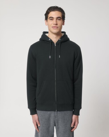 Hygger Sherpa - Der Unisex-Zip-Hoodie mit Sherpa-Futter - Black - S bedrucken, Art.-Nr. STSU956C0021S Hygger Sherpa - Der Unisex-Zip-Hoodie mit Sherpa-Futter - Black - S bedrucken, Art.-Nr. STSU956C0021S