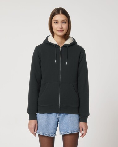 Hygger Sherpa - Der Unisex-Zip-Hoodie mit Sherpa-Futter - Black - XXL bedrucken, Art.-Nr. STSU956C0022X Hygger Sherpa - Der Unisex-Zip-Hoodie mit Sherpa-Futter - Black - XXL bedrucken, Art.-Nr. STSU956C0022X