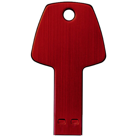 USB-Stick Schlüssel, rot, 16GB bedrucken, Art.-Nr. 1Z33392K