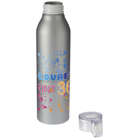 Grom 650 ml Aluminium Sportflasche, silber bedrucken, Art.-Nr. 10046301