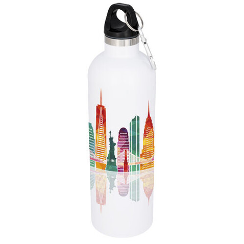 Atlantic 530 ml Vakuum Isolierflasche, weiss bedrucken, Art.-Nr. 10052802