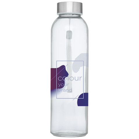 Bodhi 500 ml Glas-Sportflasche, Lindgrün bedrucken, Art.-Nr. 10065663