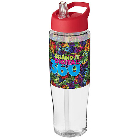 H2O Active® Tempo 700 ml Sportflasche mit Ausgussdeckel, transparent, rot bedrucken, Art.-Nr. 21004425 H2O Active® Tempo 700 ml Sportflasche mit Ausgussdeckel, transparent, rot bedrucken, Art.-Nr. 21004425