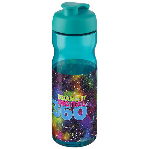 H2O Active® Base 650 ml Sportflasche mit Klappdeckel, aquablau, aquablau bedrucken, Art.-Nr. 21004525