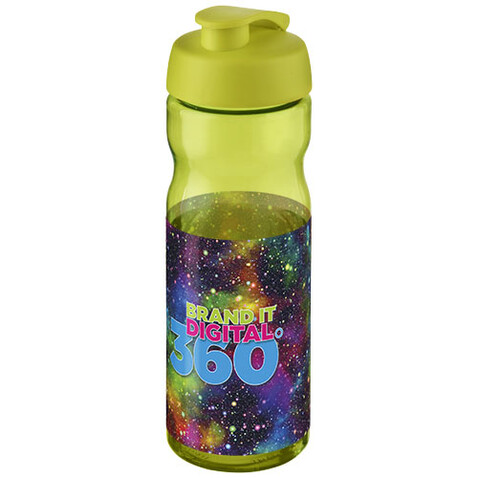 H2O Active® Base 650 ml Sportflasche mit Klappdeckel, limone, limone bedrucken, Art.-Nr. 21004529