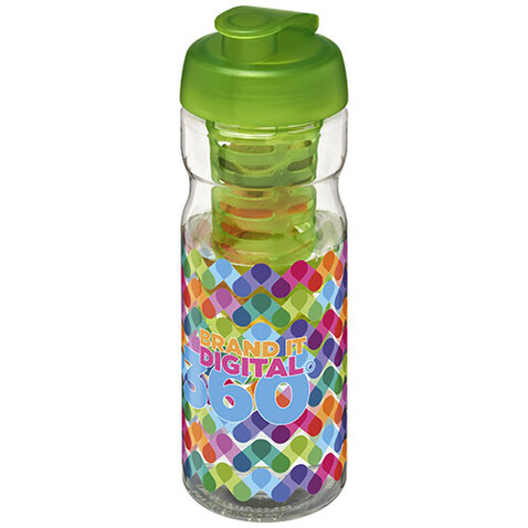 H2O Active® Base 650 ml Sportflasche mit Klappdeckel und Infusor, transparent, limone bedrucken, Art.-Nr. 21004603 H2O Active® Base 650 ml Sportflasche mit Klappdeckel und Infusor, transparent, limone bedrucken, Art.-Nr. 21004603
