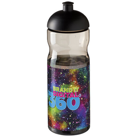 H2O Active® Base 650 ml Sportflasche mit Stülpdeckel, kohle bedrucken, Art.-Nr. 21004719