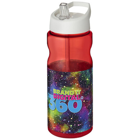 H2O Active® Base 650 ml Sportflasche mit Ausgussdeckel, rot, weiss bedrucken, Art.-Nr. 21004912 H2O Active® Base 650 ml Sportflasche mit Ausgussdeckel, rot, weiss bedrucken, Art.-Nr. 21004912