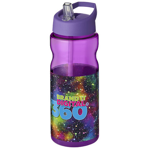 H2O Active® Base 650 ml Sportflasche mit Ausgussdeckel, lila bedrucken, Art.-Nr. 21004924