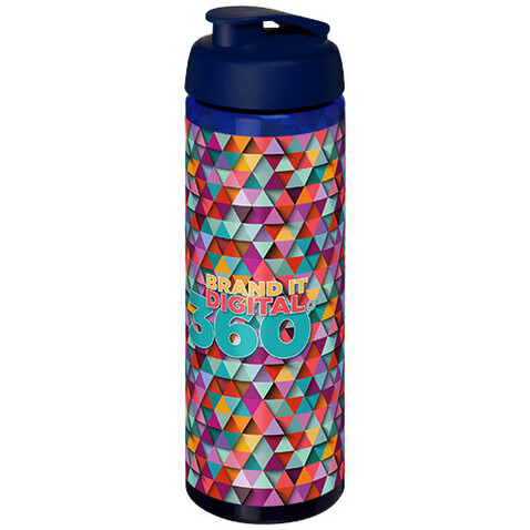 H2O Active® Vibe 850 ml Sportflasche mit Klappdeckel, blau bedrucken, Art.-Nr. 21009412