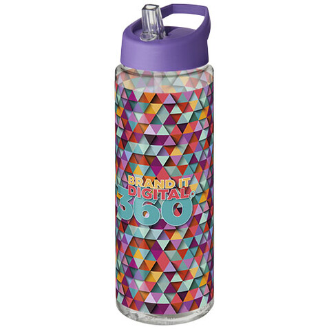 H2O Active® Vibe 850 ml Sportflasche mit Ausgussdeckel, transparent, lila bedrucken, Art.-Nr. 21009614