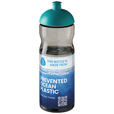 H2O Active® Eco Base 650 ml Sportflasche mit Stülpdeckel, kohle, aquablau bedrucken, Art.-Nr. 21009805 H2O Active® Eco Base 650 ml Sportflasche mit Stülpdeckel, kohle, aquablau bedrucken, Art.-Nr. 21009805