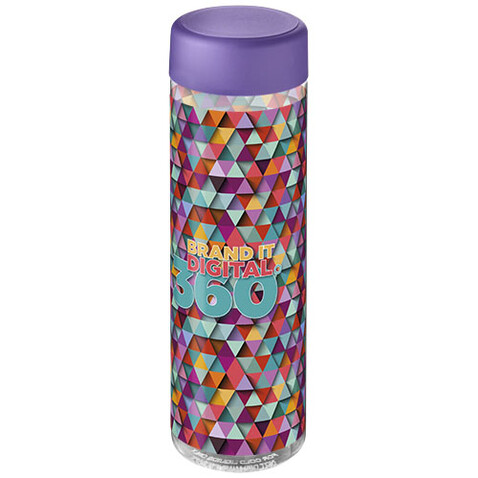 H2O Active® Vibe 850 ml Sportflasche mit Drehdeckel, transparent, lila bedrucken, Art.-Nr. 21043007 H2O Active® Vibe 850 ml Sportflasche mit Drehdeckel, transparent, lila bedrucken, Art.-Nr. 21043007