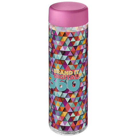 H2O Active® Vibe 850 ml Sportflasche mit Drehdeckel, transparent, rosa bedrucken, Art.-Nr. 21043008 H2O Active® Vibe 850 ml Sportflasche mit Drehdeckel, transparent, rosa bedrucken, Art.-Nr. 21043008