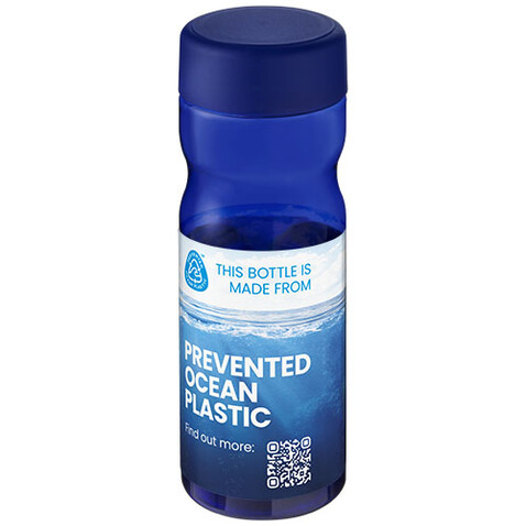 H2O Active® Eco Base 650 ml Sportflasche mit Drehdeckel, blau bedrucken, Art.-Nr. 21043502
