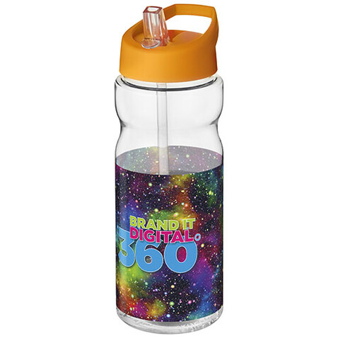 H2O Active® Base Tritan™ 650 ml Sportflasche mit Ausgussdeckel, transparent klar, orange bedrucken, Art.-Nr. 21043711 H2O Active® Base Tritan™ 650 ml Sportflasche mit Ausgussdeckel, transparent klar, orange bedrucken, Art.-Nr. 21043711