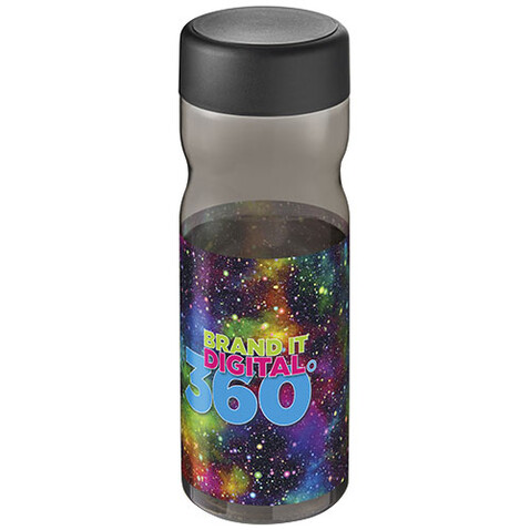 H2O Active® Base Tritan™ 650-ml-Sportflasche mit Drehdeckel, kohle, schwarz bedrucken, Art.-Nr. 21043801 H2O Active® Base Tritan™ 650-ml-Sportflasche mit Drehdeckel, kohle, schwarz bedrucken, Art.-Nr. 21043801