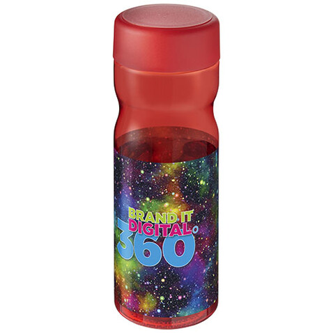 H2O Active® Base Tritan™ 650-ml-Sportflasche mit Drehdeckel, rot, rot bedrucken, Art.-Nr. 21043804