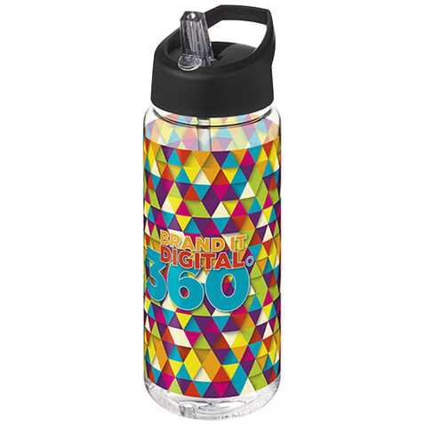 H2O Active® Octave Tritan™ 600 ml Sportflasche mit Ausgussdeckel, transparent klar, schwarz bedrucken, Art.-Nr. 21044608 H2O Active® Octave Tritan™ 600 ml Sportflasche mit Ausgussdeckel, transparent klar, schwarz bedrucken, Art.-Nr. 21044608