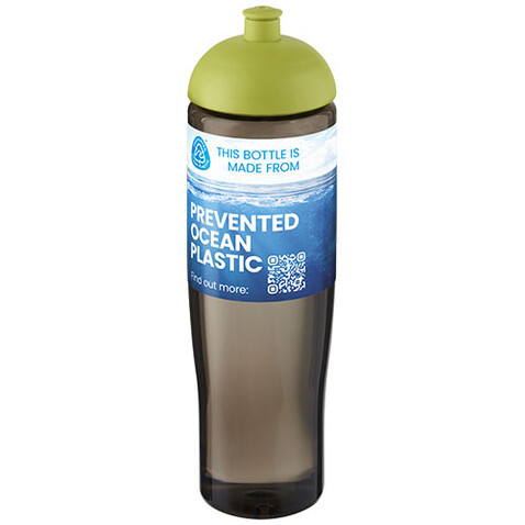 H2O Active® Eco Tempo 700 ml Sportflasche mit Stülpdeckel, limone, kohle bedrucken, Art.-Nr. 21045163