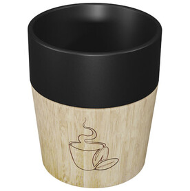 SCX.design D06 4-teiliges magnetisches Keramik-Kaffeebecher-Set, schwarz bedrucken, Art.-Nr. 1PX08790