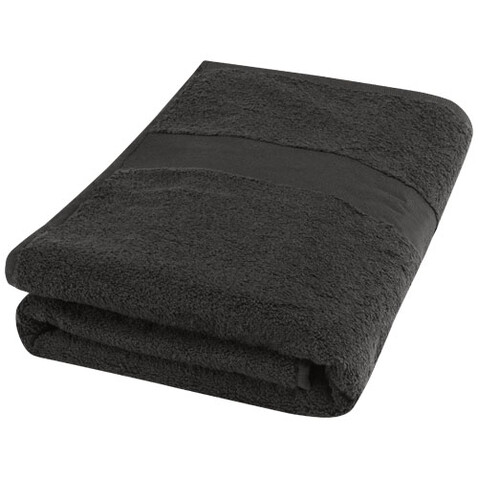Amelia 450 g/m² Baumwollhandtuch 70 x 140 cm, anthrazit bedrucken, Art.-Nr. 11700284