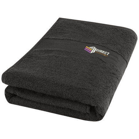 Amelia 450 g/m² Baumwollhandtuch 70 x 140 cm, anthrazit bedrucken, Art.-Nr. 11700284